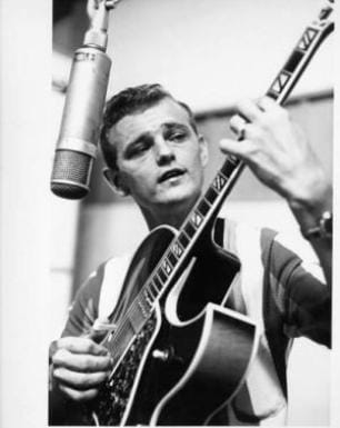 Black and white photo of Jerry Reed, CGP