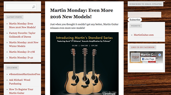Martin Guitar Blog